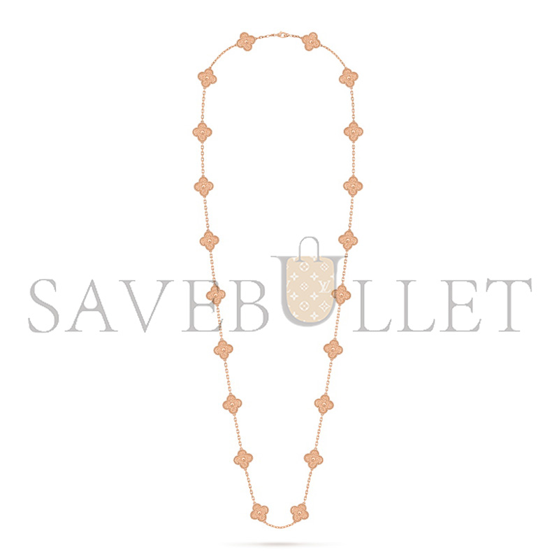 V*n Cl**f arpels vintage alhambra long necklace, 20 motifs vcarn9t000